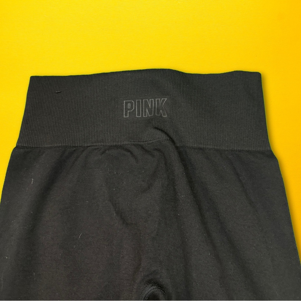 VS Pink Seamless Black Leggings